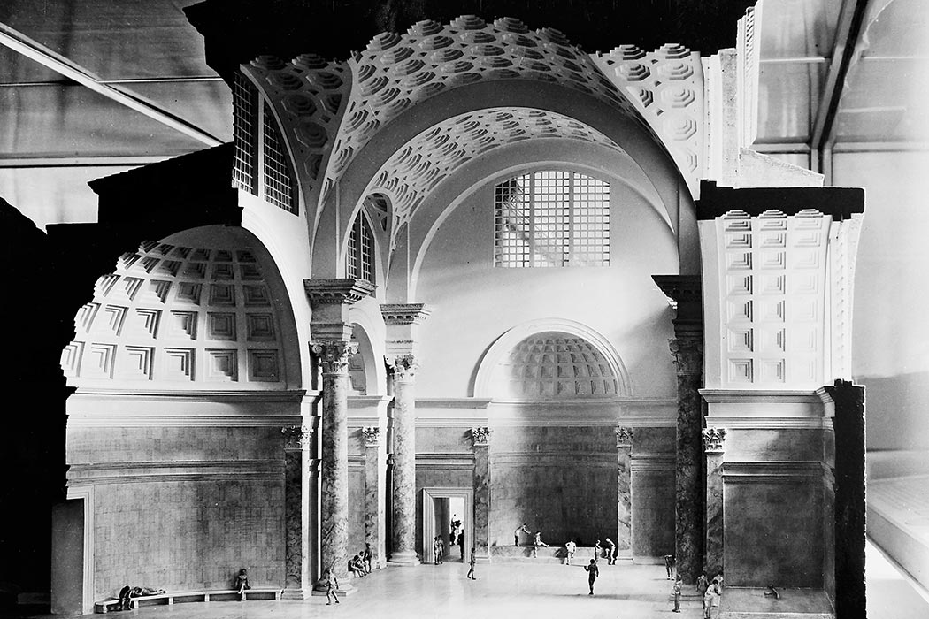 Baths of the Roman Emperor Diocletian in Rome, 295 A.D.