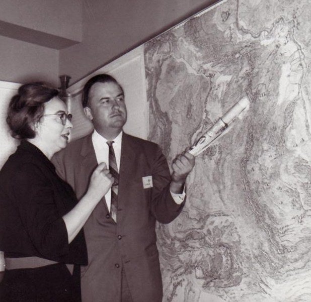 Marie Tharp and Bruce Heezen