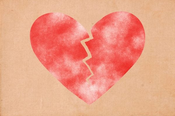 A broken heart illustration