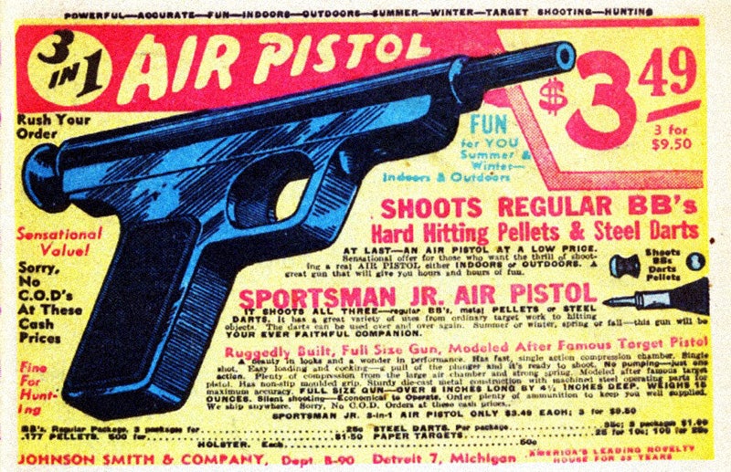 A bb gun advertisement from 1948
