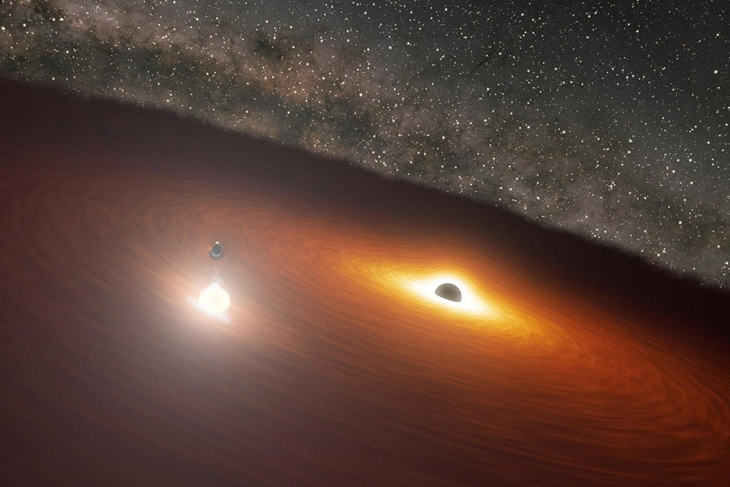 Animation of Black Hole Disk Flare in OJ 287