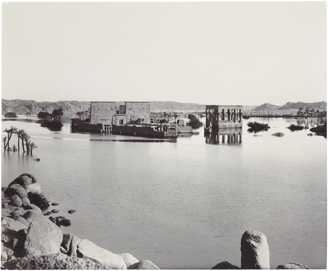 The Graeco-Roman structures of Philae were lost to the Nile as a reservoir rose behind Old Aswan Dam (Aswan Low Dam) in the early 1900s. With the completion of Aswan High Dam, the ruins emerged from the water. They, like Abu Simbel, were relocated by the Egyptian government and UNESCO in the 1970s.