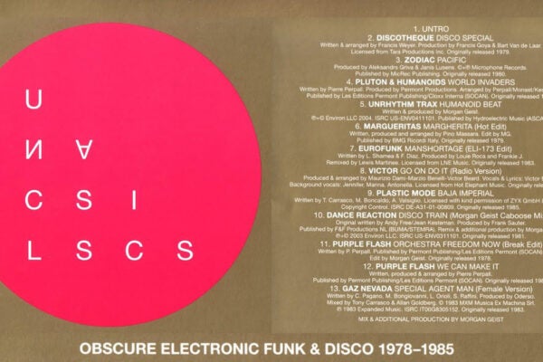 Unclassics: Obscure Electronic Funk and Disco, 1975–1985