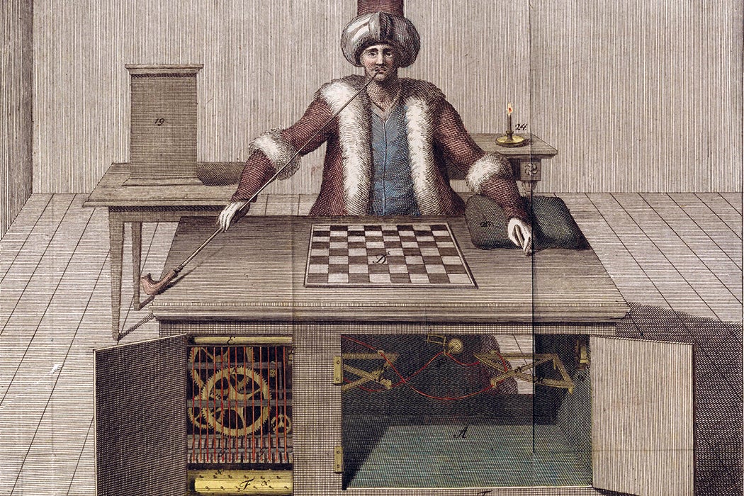 Source: https://commons.wikimedia.org/wiki/File:Racknitz_-_The_Turk_1.jpg