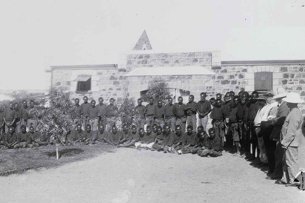 Aboriginal slaves and prisoners on Rottnest Island, c. 1883 or 1910