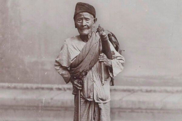 A traditional Malay healer, ca. 1890